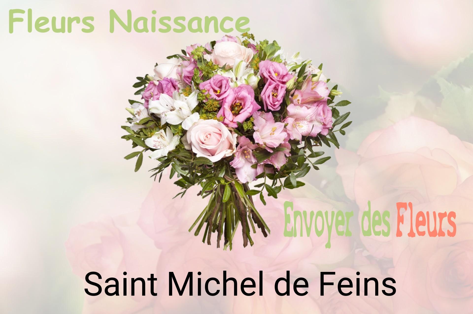 Bouquet de fleurs de naissance livré à Saint-Michel-de-Feins